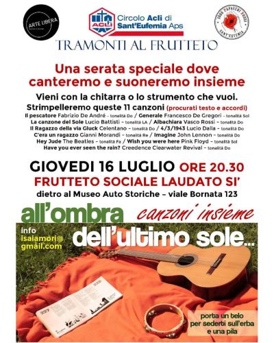 TRAMONTI AL FRUTTETO - CIRCOLO ACLI S. EUFEMIA (BS) - BRESCIA (BS)