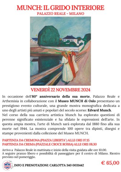 Munch: Il grido interiore- AcliTurismo Cremona (CR)