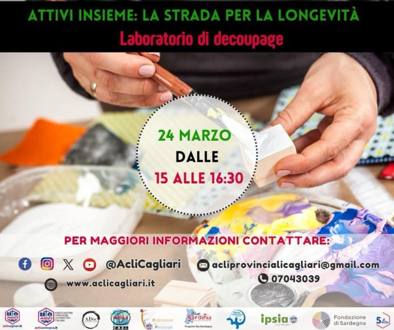 Laboratorio di decoupage - Acli Cagliari (CA)