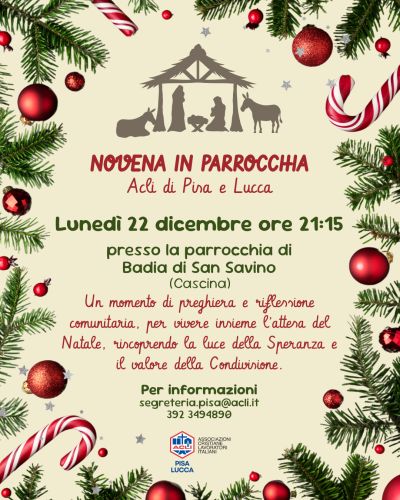 Novena in Parrocchia - Cascina - Acli Pisa e Lucca (PI)
