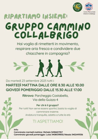 Ripartiamo Insieme: Gruppo Cammino Collalbrigo - Collalbrigo (TV) - Circolo Acli Collalbrigo (TV)