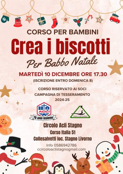 Crea i biscotti per Babbo Natale - Circolo Acli Stagno (LI)