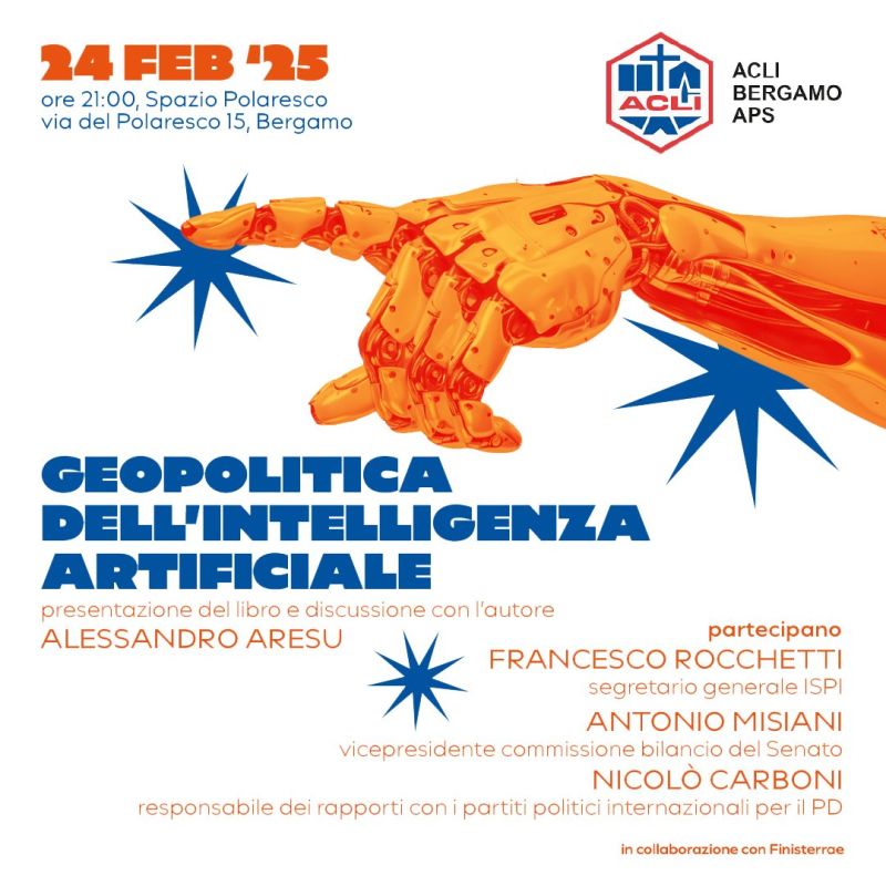Geopolitica dell'intelligenza artificiale - Bergamo - Acli Bergamo (BG)