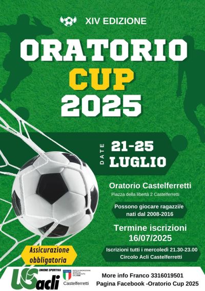 Oratorio Cup 2025 - Castelferretti (AN) - Circolo Acli Castelferreti (AN)