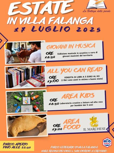 Estate in Villa Falanga - San Giorgio a Cremano (NA) - Lo Bottega delle parole aff. Acli Napoli (NA)
