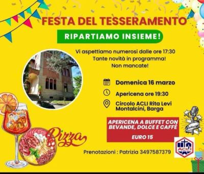 Festa del tesseramento - Circolo Acli Rita Levi Montalcini (PI)