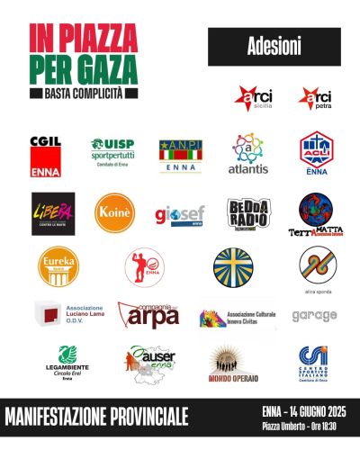 In piazza per Gaza - Enna - Acli Enna (EN)