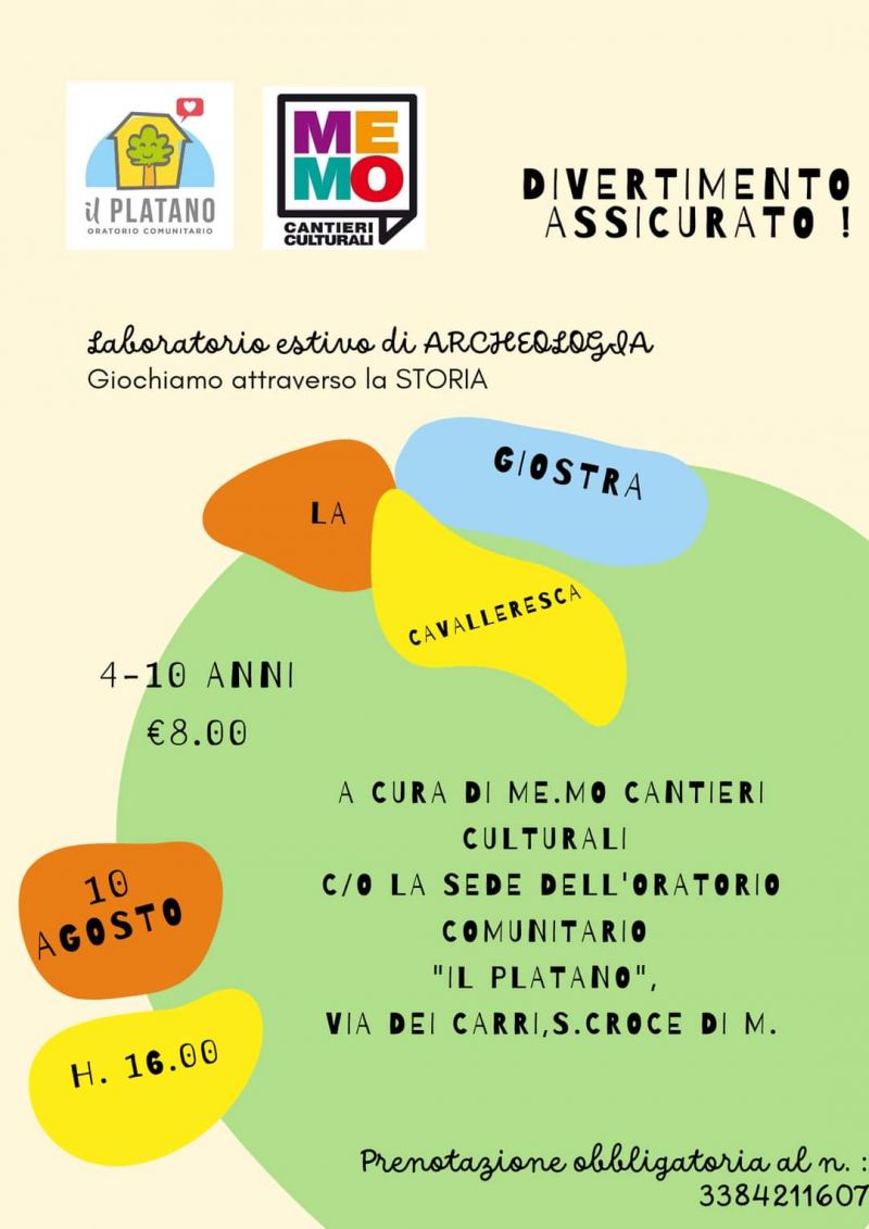 Laboratorio estivo di archeologia - Ass. Me.Mo Cantieri Culturali aff. Acli Molise