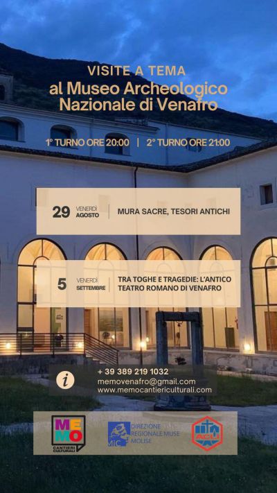 Visite a tema al Museo Archeologico Nazionale di Venafro - Venafro (IS) - Me.Mo. Cantieri Culturali aff. Acli Molise