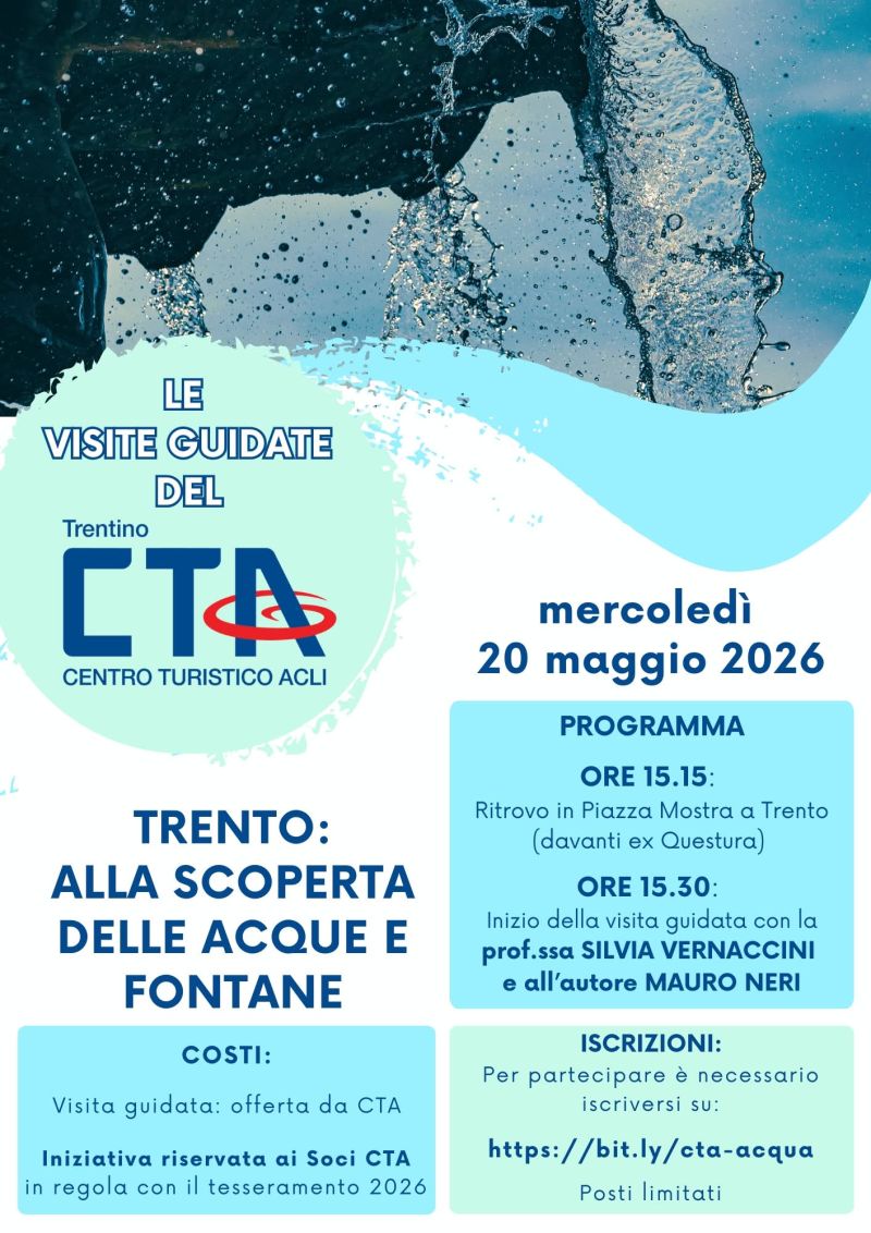 TRENTO: ALLA SCOPERTA DELLE ACQUE E FONTANE