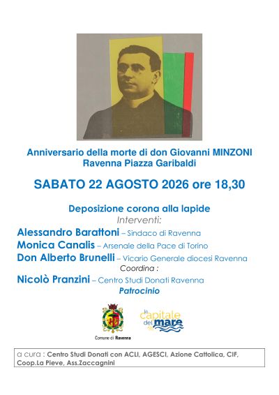 ANNIVERSARIO DELLA MORTE DI DON GIOVANNI MINZONI - RAVENNA - ACLI RAVENNA