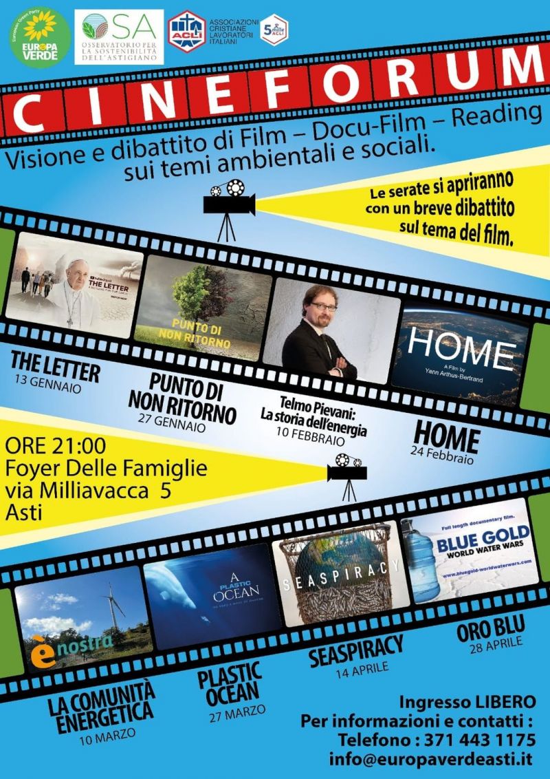 Cineforum - Circolo Acli Foyer Delle Famiglie e Acli Asti (AT)