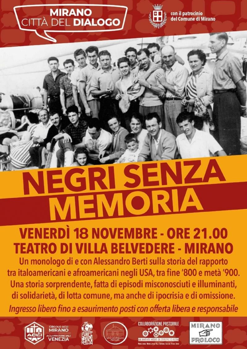 Negri senza memoria - Acli Venezia (VE)