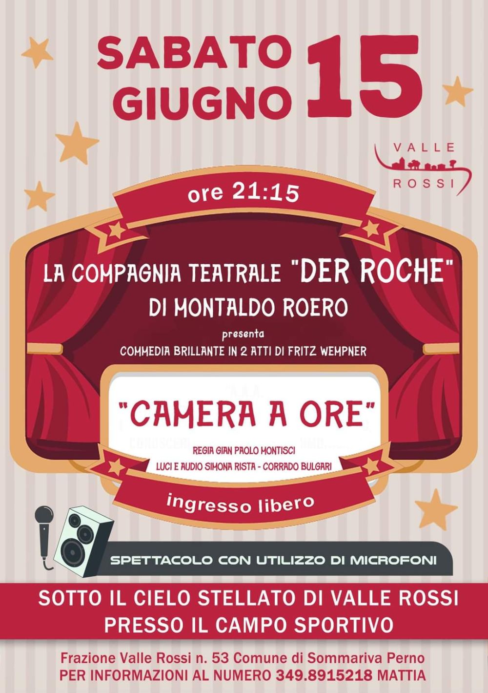 Camera a Ore - Circolo Acli Valle Rossi (CN)