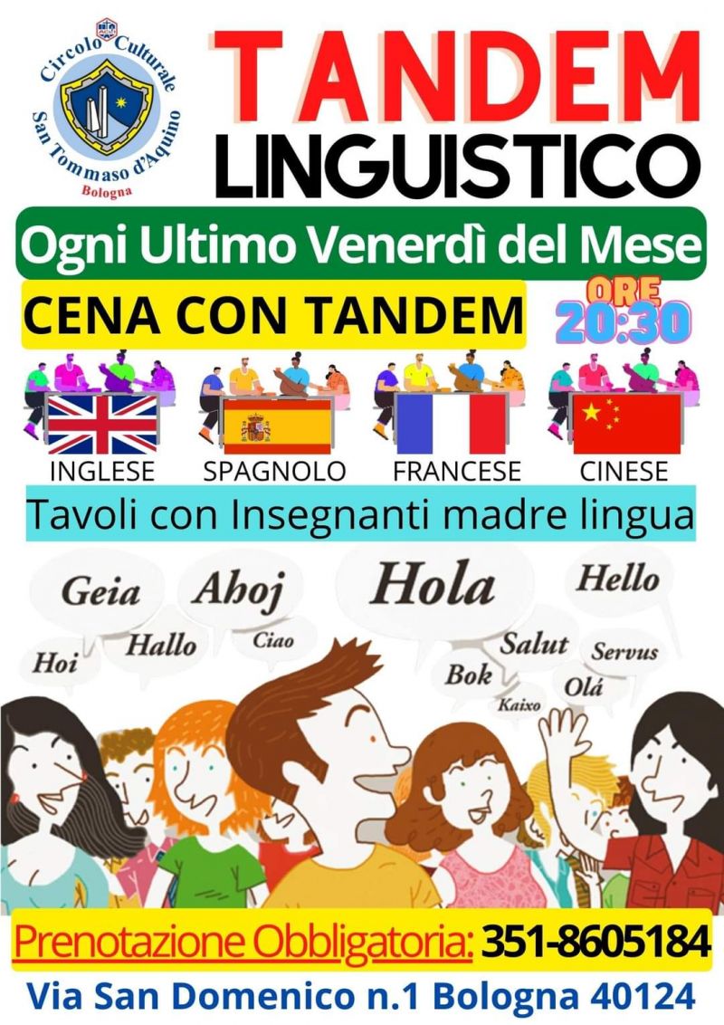 Tandem Linguistico - Circolo Acli San Tommaso d&#039;Aquino (BO)