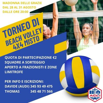 Torneo di Beach Volley - Circolo Acli Madonna delle Grazie (CN)