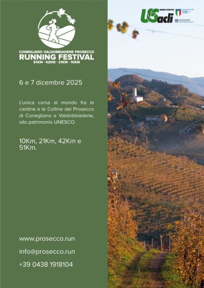 Conegliano Valdobbiadene Prosecco Running Festival 2025 - Conegliano Valdobbiadene - US Acli Treviso (TV)