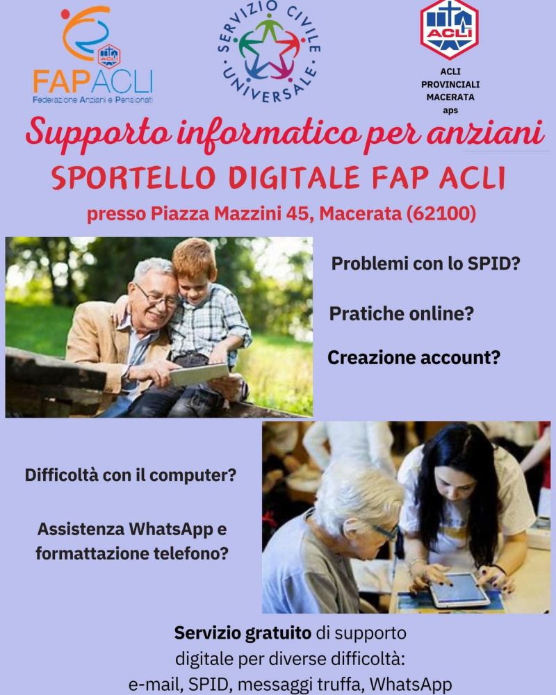 Sportello Digitale FAP Acli - FAP Acli Macerata e Acli Macerata (MC)