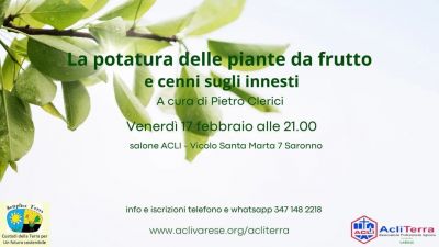 La potatura delle piante da frutto e cenni sugli innesti - Acli Terra Varese (VA)