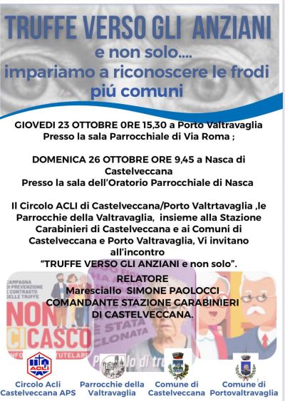 Truffe verso gli anziani e non solo... - Castelveccana (VA) - Circolo Acli Castelveccana (VA)