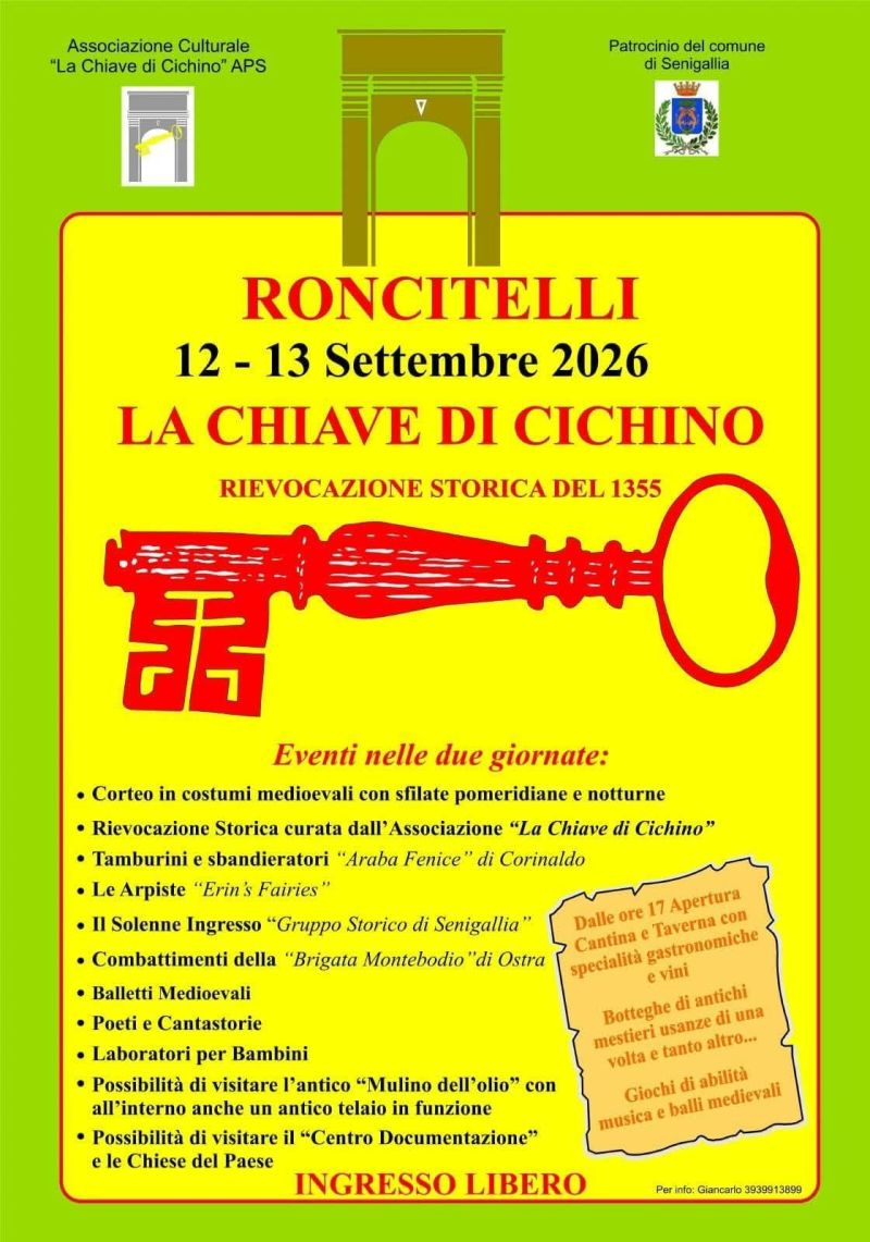 LA CHIAVE DI CICHINO - RIEVOCAZIONE STORIA DEL 1355 - CIRCOLO ACLI RONCITELLI (AN)
