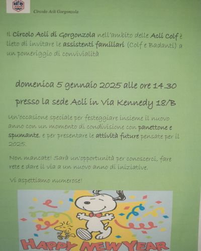 Happy New Year - Circolo Acli Gorgonzola (MI)