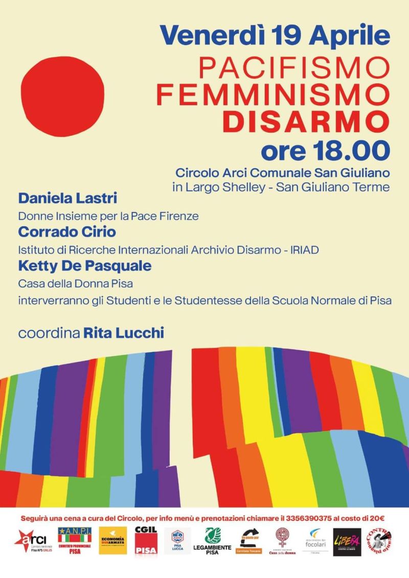 Pacifismo, Feminismo, Disarmo - Acli Pisa e Lucca
