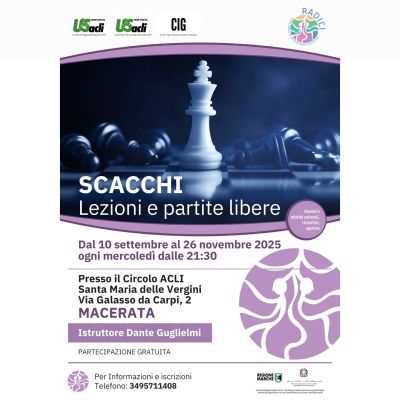 Scacchi: Lezioni e partite libere - Macerata - US Acli Marche