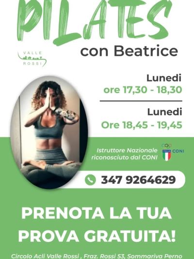 PILATES CON BEATRICE - SOMMARIVA PERNO (CN) - CIRCOLO ACLI VALLE ROSSI (CN)