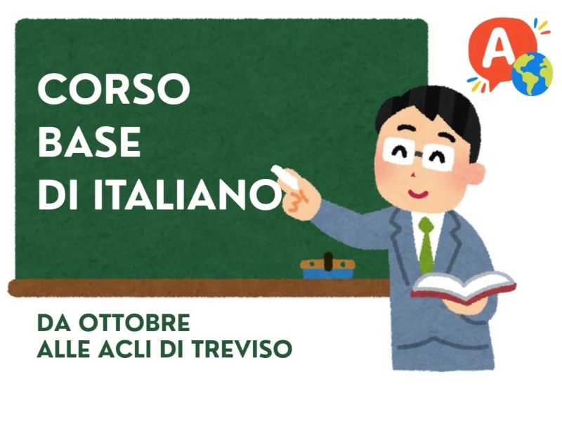 CORSO BASE DI ITALIANO - DAL 5 AL 27 OTTOBRE 2026 (OGNI LUN-MAR-MER) - AREZZO - ACLI AREZZO