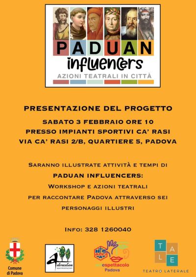 Presentazione del progetto: Paduan Influencers - Acli Arte e Spettacolo Padova (PD)