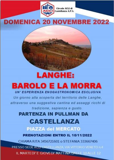 Langhe: Barolo e la Morra - Circolo Acli di Castellanza (VA)