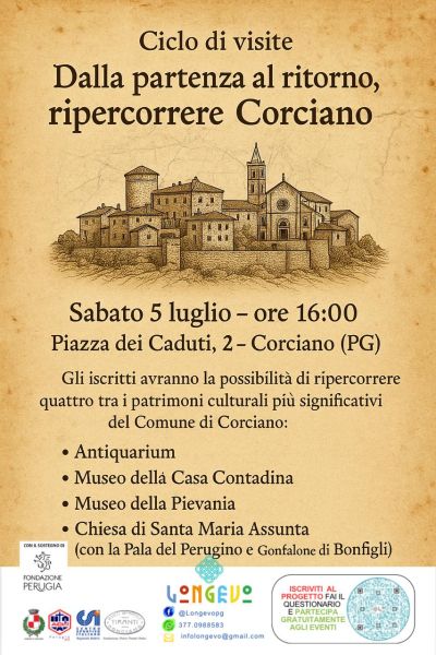 Dalla partenza al ritorno, ripercorrere Corciano - Corciano (PG) - Acli Perugia (PG)