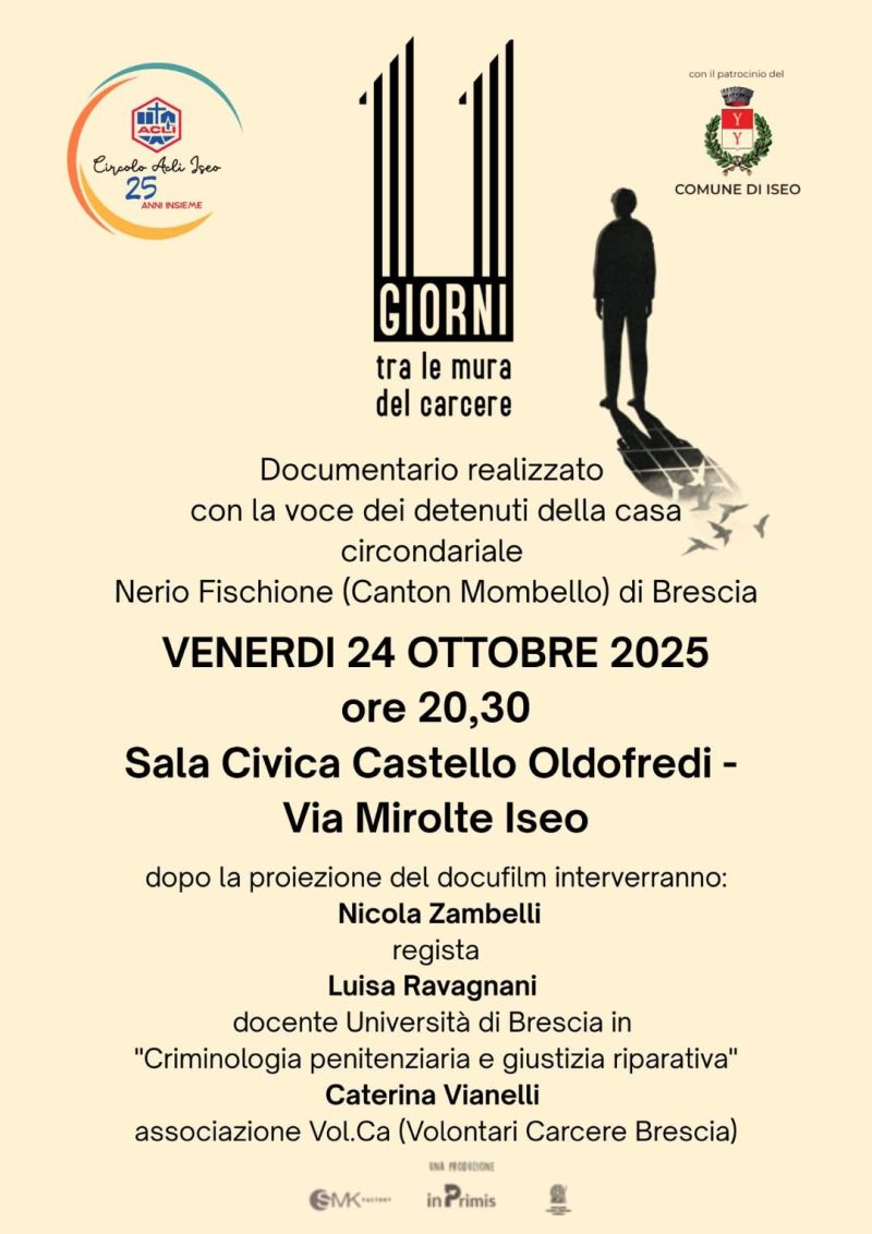 11 giorni tra le mura del carcere - Iseo (BS) - Circolo Acli Iseo (BS)