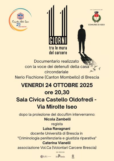 11 giorni tra le mura del carcere - Iseo (BS) - Circolo Acli Iseo (BS)