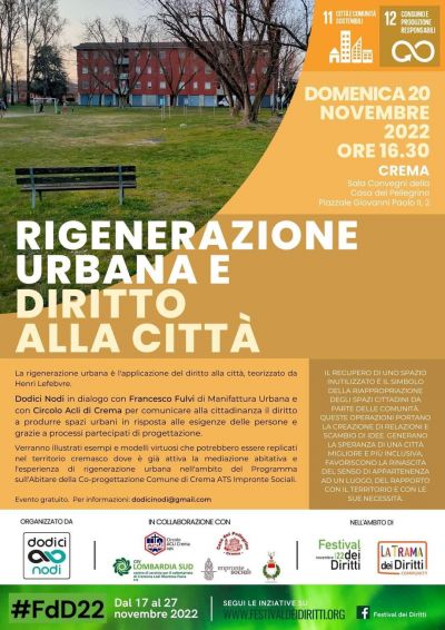 Rigenerazione urbana e diritto alla città - Circolo Acli Crema (CR)