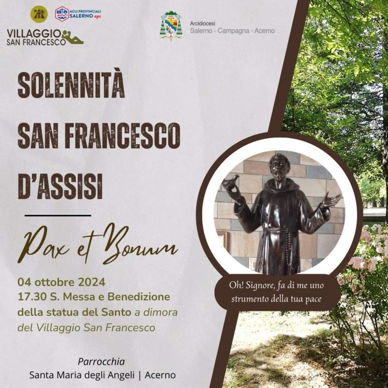 Solennità, San Francesco D&#039;Assisi - Acli Salerno (SA)