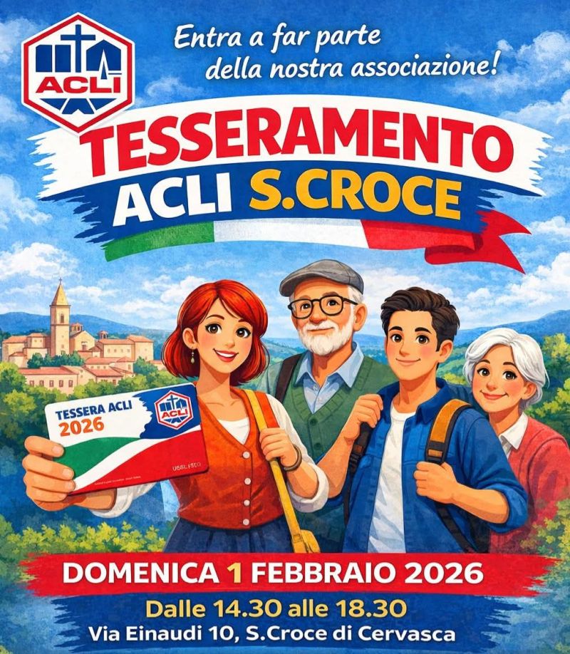 TESSERAMENTO ACLI S. CROCE - SANTA CROCE DI CERVASCA (CN)