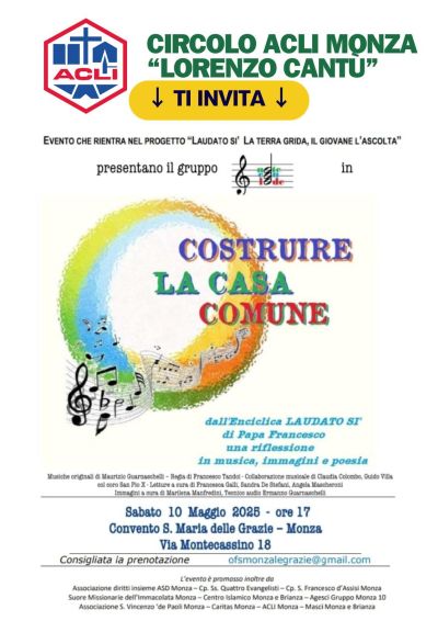 Costruire la casa comune - Circolo Acli Monza "Lorenzo Cantù" (MI)
