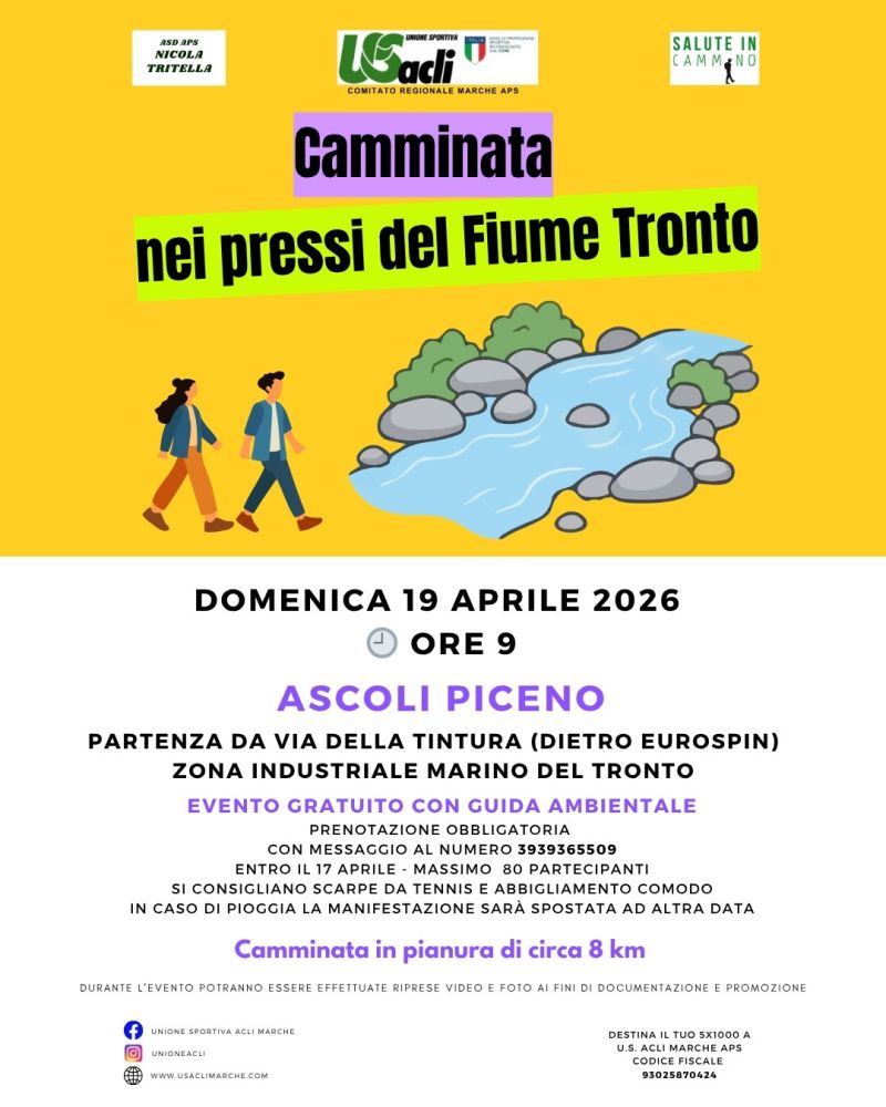 CAMMINATA NEI PRESSI DEL FIUME TRONTO - ASCOLI PICENO