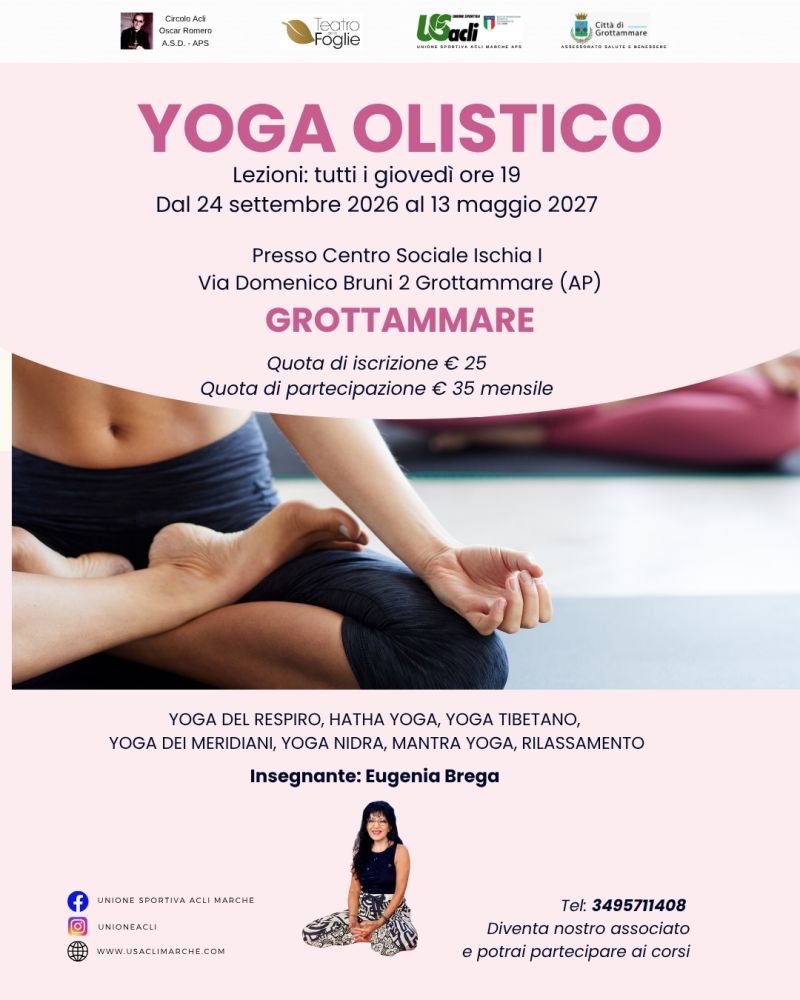 YOGA OLISTICO - GROTTAMMARE (AP) - CIRCOLO ACLI OSCAR ROMERO - US ACLI MARCHE