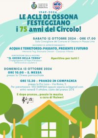 Le Acli di Ossona festeggiano il 75 anni del Circolo! - Acli Ossona (MI)