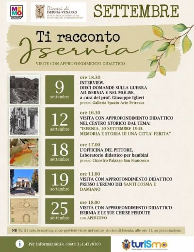 TI RACCONTO ISERNIA - VISITE CON APPROFONDIMENTO DIDATTICO - ME.MO CANTIERI CULTURALI - ISERNIA