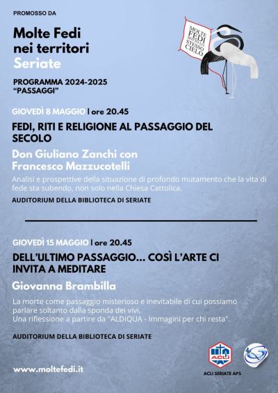Fedi, riti e religione al passaggio del secolo - Circolo Acli Seriate (MI)