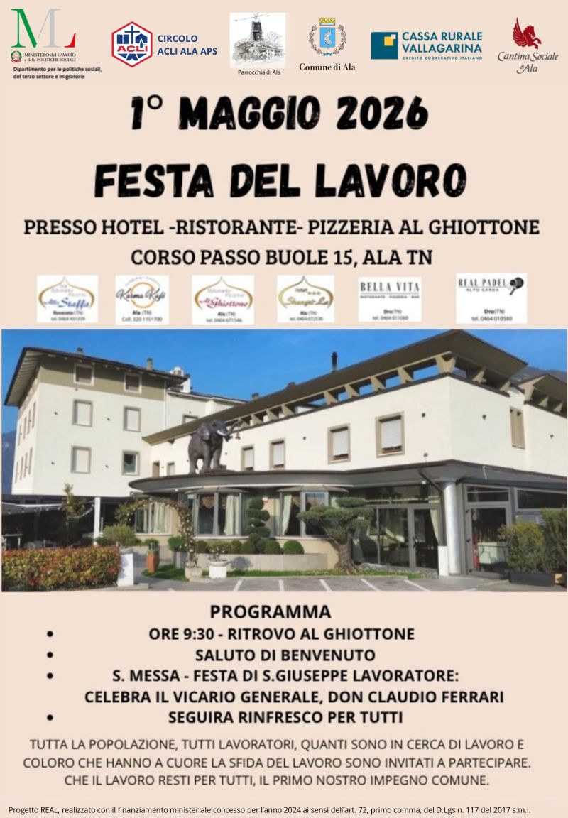 1° MAGGIO FESTA DEL LAVORO - ALA (TN)