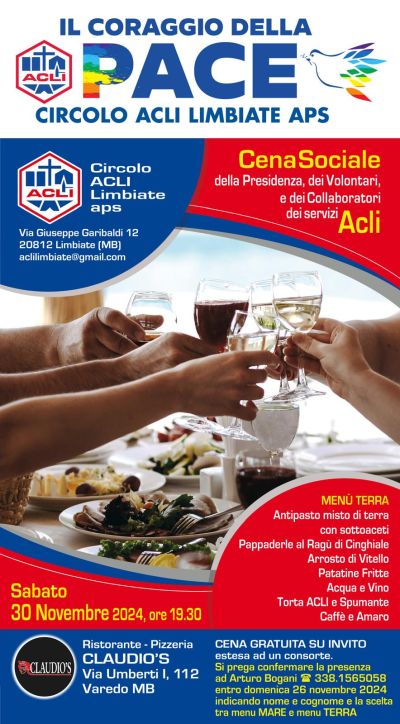 Cena Sociale - Circolo Acli Limbiate (MI)