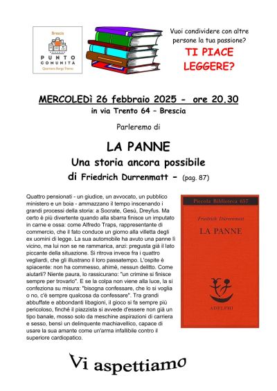 La Panne: Una storia ancora possibile - Circolo Acli Cristo Re (BS)