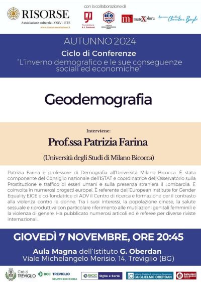 Geodemografia - Circolo Acli Bassa Bergamasca Ovest (BG)