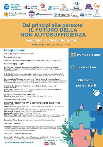 Dai principi alle persone: Il futuro della non autosufficienza - Acli Piemonte