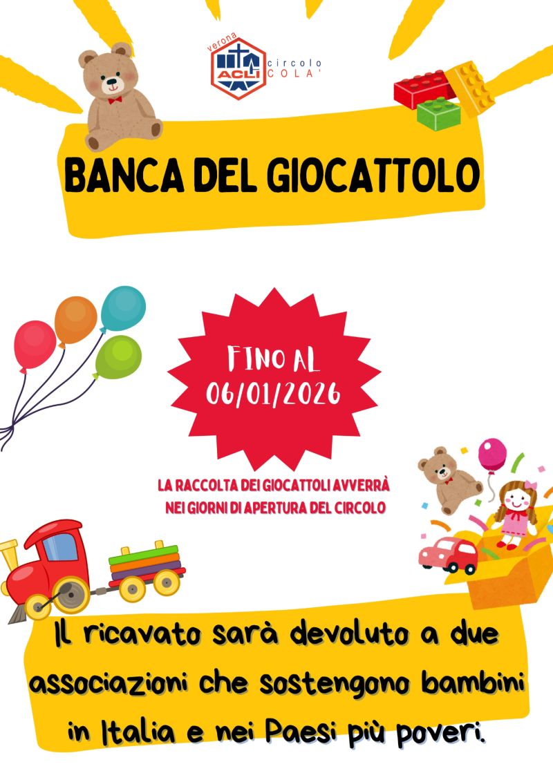 Banca del giocattolo - Colà (VR) - Circolo Acli Colà (VR)